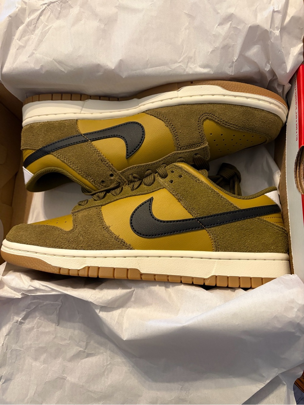 Nike Men's Dunk Olive/Black Low-Top Sneakers